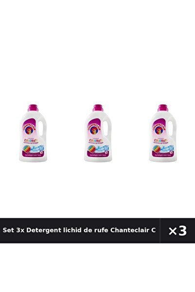Chanteclair Set 3x Detergent lichid de rufe Color, 3,6 L