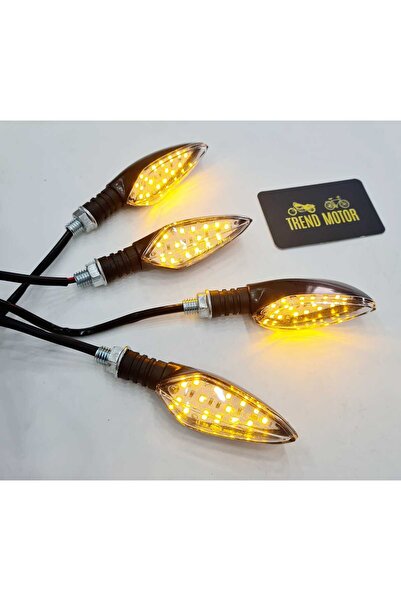 monero LED SİNYAL TAKIM 4LÜ SET SARI IŞIK İÇİ BEYAZ - CG CUB ÇİTA DRİFT L ASY...