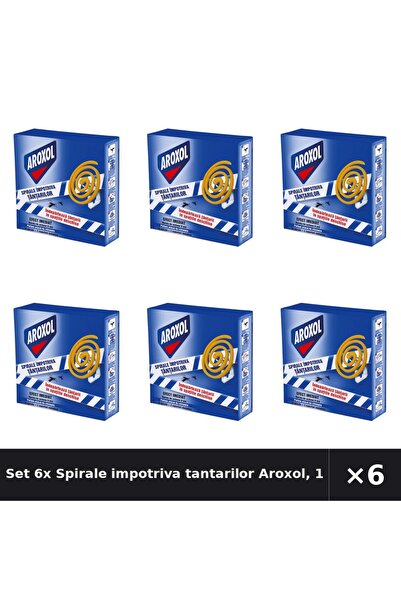 Aroxol Set 6x Spirale impotriva tantarilor Aroxol, 10 buc