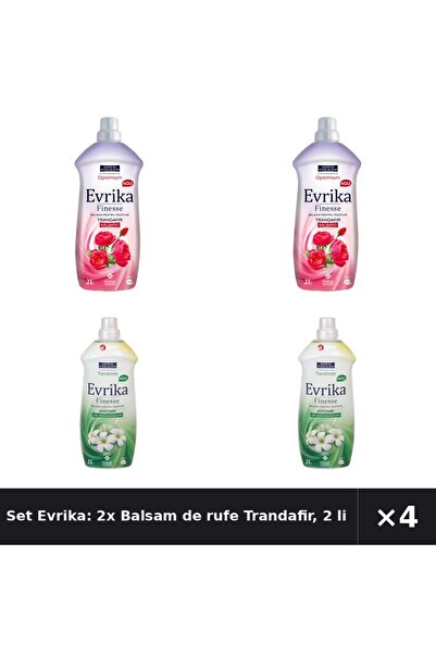 Evrika Set Evrika: 2x Balsam de rufe Trandafir, 2 litri + Balsam de rufe Fine...