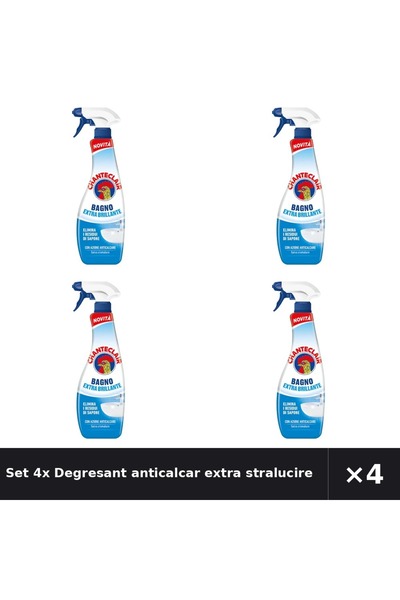 Chanteclair Set 4x Degresant anticalcar extra stralucire Chanteclair, pentru ...