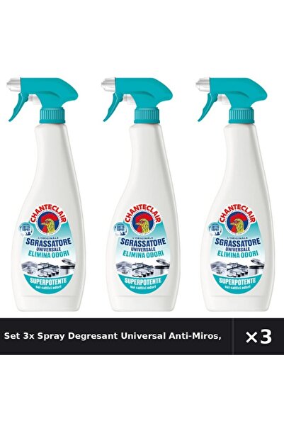 Chanteclair Set 3x Spray Degresant Universal Anti-Miros, ChanteClair, 600 ml