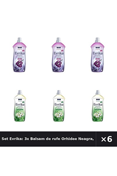 Evrika Set Evrika: 3x Balsam de rufe Orhidee Neagra, 2 litri + Balsam de rufe...