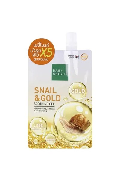 Baby Bright Soothing Gel with Snail and Shimmering Gold 50g