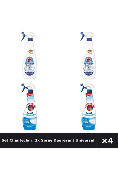 Chanteclair Set Chanteclair: 2x Spray Degresant Universal cu bicarbonat + Deg...