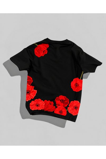 Nulivez Anime Inspired Red Poppy Eye Printed Oversize Unisex T-Shirt