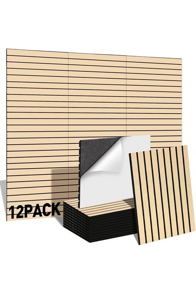 KASTWAVE 12 قطعة من الألواح الصوتية مقاس 16×12×0.4 بوصة، ألواح عازلة للصوت ذا...