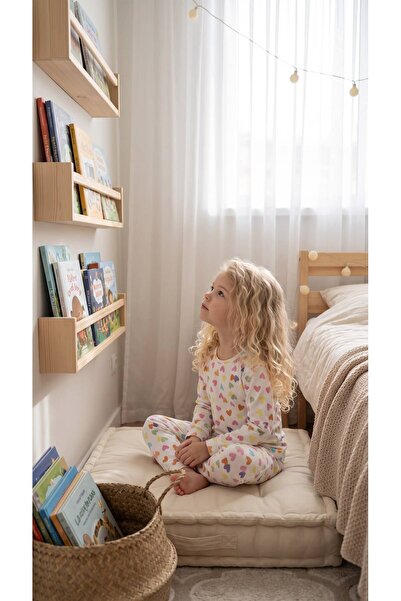 Kız Çocuk Kalpli Pijama Takımı