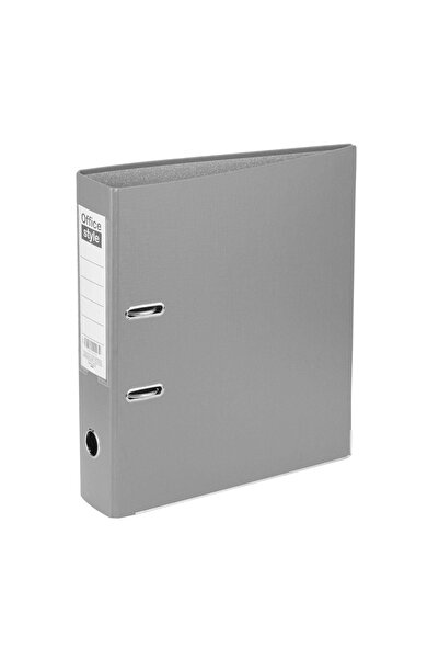 OEM Biblioraft cu 2 Inele Gri 29x7.5x32cm, pentru arhivare si organizare docu...