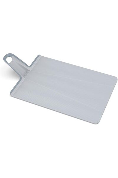 Joseph Joseph Chop2Pot Plus Large Folding Chopping Board, Blue-Grey, Textured...
