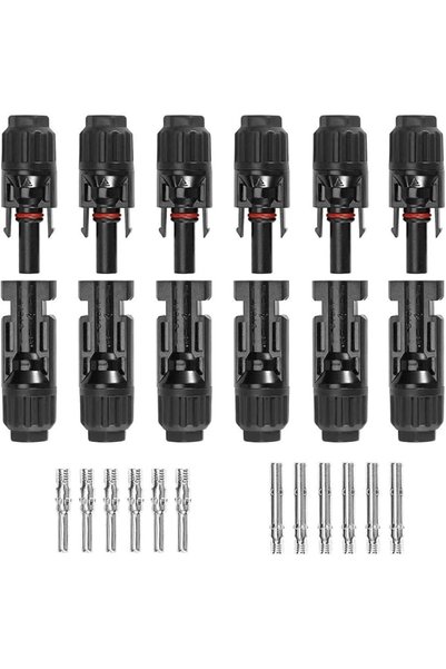 GENERAL Solar Connector Kit 12 PCS Male Female Waterproof IP67 Solar Panel Ca...