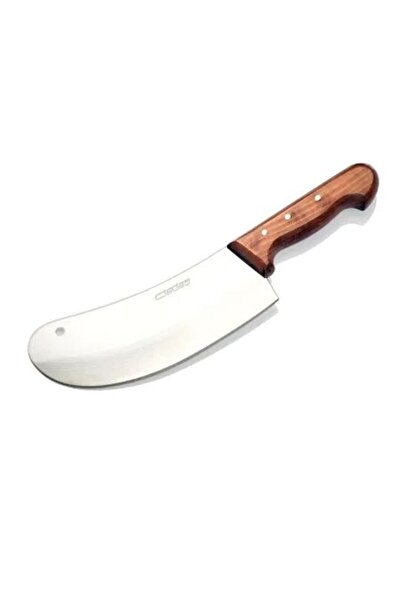 markentegra Bursa Paslanmaz Mutfak Soğan Satırı, Börek Bıçağı No:3, 20 Cm - Ahşap Sap