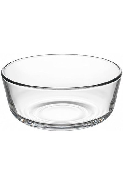 Sweet seven Clear Glass Salad Bowl, 14.5cm Diameter Serving Dish for Daily Me...