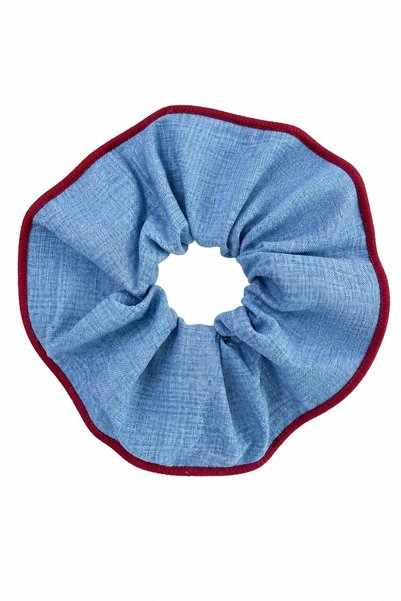 nesdesignn Burgundy Stitched Buckle — Blue