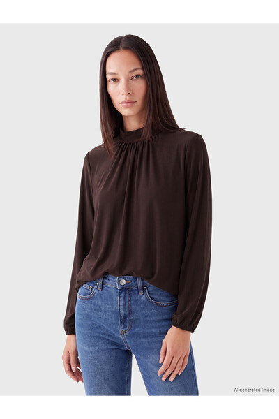 LC Waikiki Nevavm Farkıyla Lcw Everyday Brown Combed Cotton Plain Comfortable...