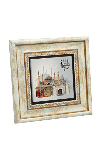 Sadrazam Istanbul Simbolična Mesta Tiskana Slika od Prirodnog Kamena 20x20 KR...