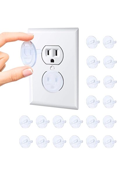 GENERAL 10 pcs US Outlet Plug Covers, Clear Safety Proofing Outlet Covers, El...
