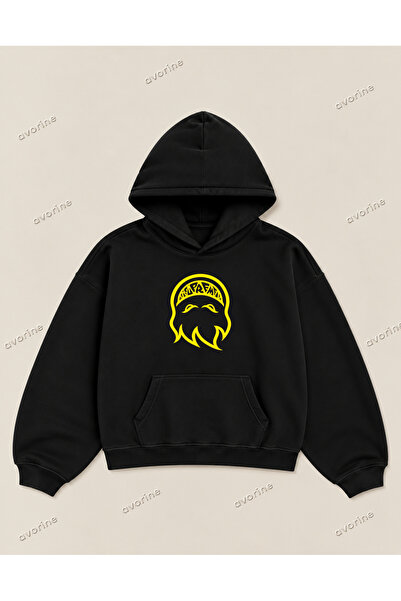 Moon Dancer Suprame X Spirit Fire Printed Oversize Hoodie 100% Cotton 3 Threa...