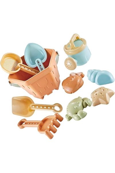 Alomejor Sand Toys Set for Kids, 10 Piece Beach Play Molds