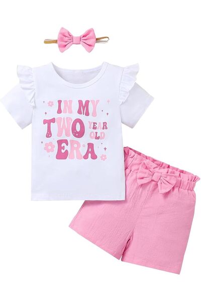 GENERAL Baby Girl In My Two Year Old Era Outfit Girl 2nd Birthday Clothes Tod...