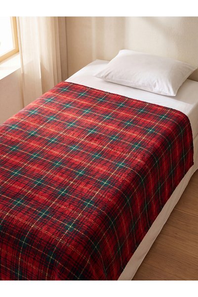 LC Waikiki بطانية صوف مختلطة مفردة من LCW HOME بمقاس 150x220 سم من NEVAVM