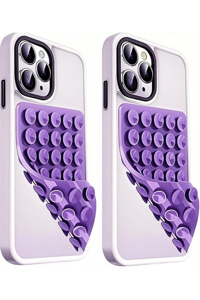 Generic 2 Pack Silicone Suction Cup Phone Case Mount - Double-Sided Non-Slip ...