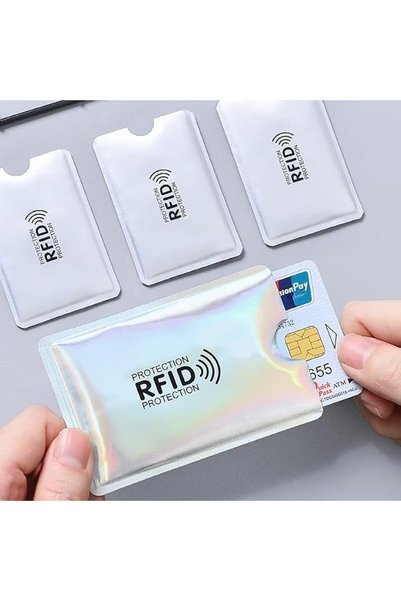 GENERAL 5 قطع من أغلفة البطاقات المانعة لتقنية RFID - مضادة للسرقة، واقية من ...