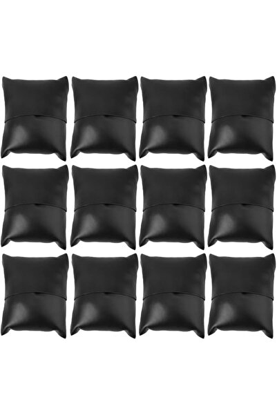 Generic 12pcs Black Pu Leather Watch Pillows Jewelry Display Holders For Brac...