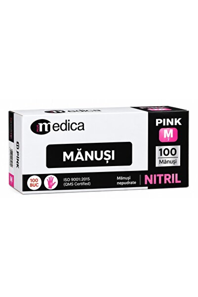 MEDICA Manusi Medicale din Nitril Roz MEDICA, Nepudrate, pentru Examinare si ...