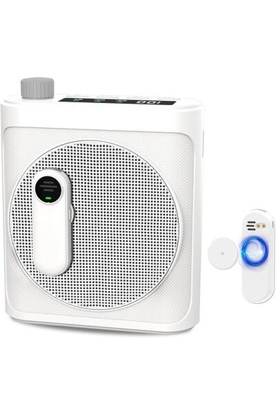 XICEN Voice Amplifier, for Teachers with Dual Mag netic Wireless Lavalier Mic...