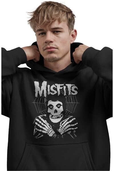 SEVBANO Misfits Rock Metal Music Band Pre-Printed Unisex Oversize Premium Hoodie