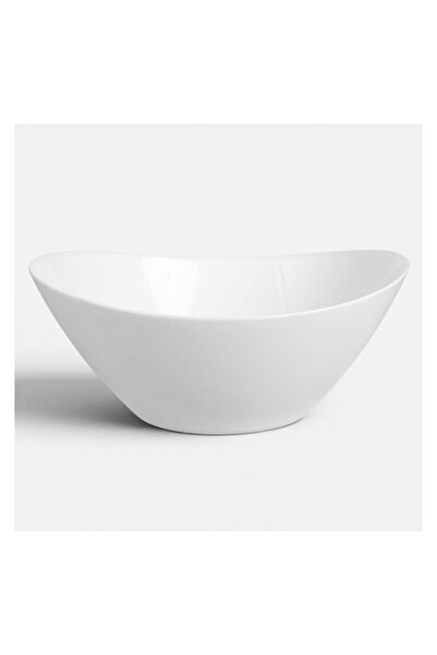 OEM Salatiera Ovala din Opalina albă 1,98L – volum practic pentru salate și p...