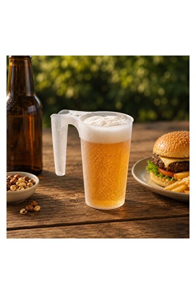 OEM Halbă Bere Plastic Frosty 500ml cu Mâner – Răcire în Congelator pentru Be...