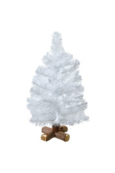 DD SHOP Brad de Craciun Alb de Masa - 50cm - Brazi Decorativi Albi-Roz
