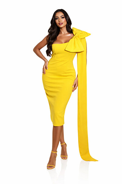 Bellissima Lemon Luxe Bow Midi
