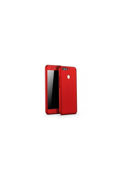 OEM Husă Full Cover 360° pentru Samsung Galaxy A7 2017, Antișoc, Slim, Roșu