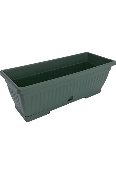 OEM Jardiniera Verbena, plastic, 60 x 19.8 x 17.4 cm, verde