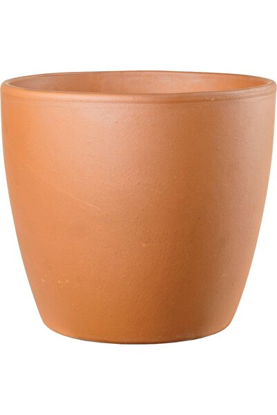 OEM DEROMA Cotto Garden саксия за цветя, керамична, D 25 см, тухлено-бежов