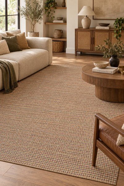 HANN HOME COLLECTION SAVO Sisal Tarzı Düz Dokuma Özel Ölçü Halı Mutfak Korido...
