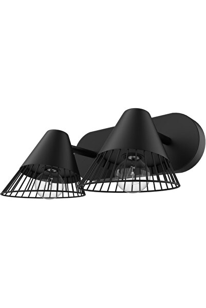 OEM Tsolma GoodHome Διπλό σποτ, E14, συμβατό με LED, 10 W, μεταλλικό σώμα, μαύρο