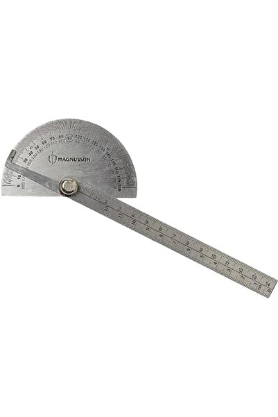 OEM Raportor metalic MAGNUSSON, gradat 0-180, otel inoxidabil
