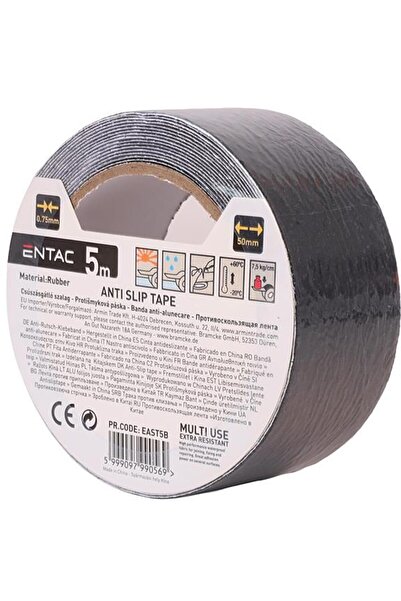 OEM Banda adeziva anti-alunecare ENTAC, cauciuc, 50mm x 5m, negru