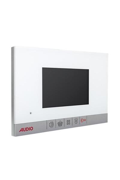 AUDİO 001188 Görüntülü Diafon 7 İnç Mekanik Buton Beyaz Gd-18