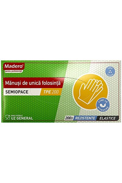 OEM Manusi de unica folosinta MADERO 17303, polietilena TPE, marime universal...