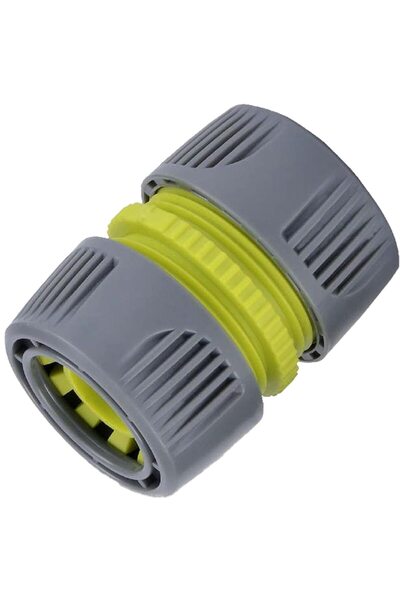 OEM VERVE съединител за маркуч, 3/4 инчова връзка, пластмасов, 5.3 x 4.5 см, сив