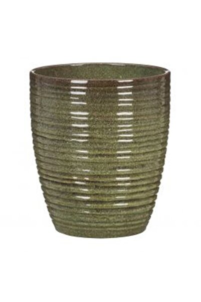 OEM Ghiveci flori SCHEURICH, ceramica, D 12.6 cm, verde