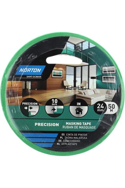 OEM Banda adeziva mascare NORTON Precision, 24mm x 50m, verde