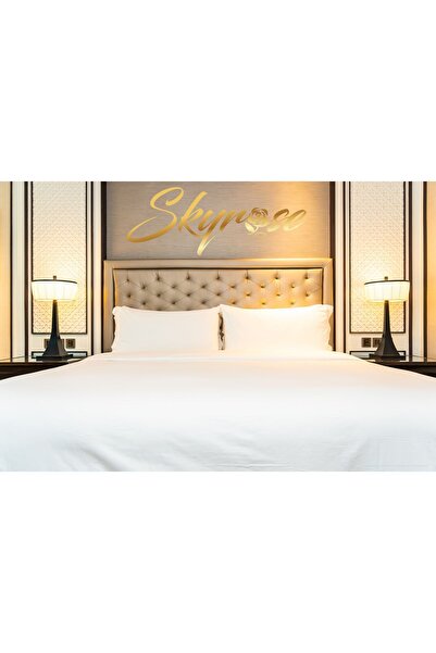 Skyrose 100% Cotton Satin Extra King Size Bed Sheet 200X200 Elastic Bed Sheet...