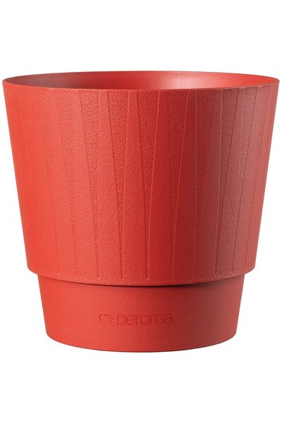 OEM DEROMA Плисе саксия за растения, D15 см, червена