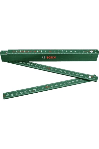 OEM BOSCH folding carpenter's tape measure, 2 m, reinforced nylon and fibergl...